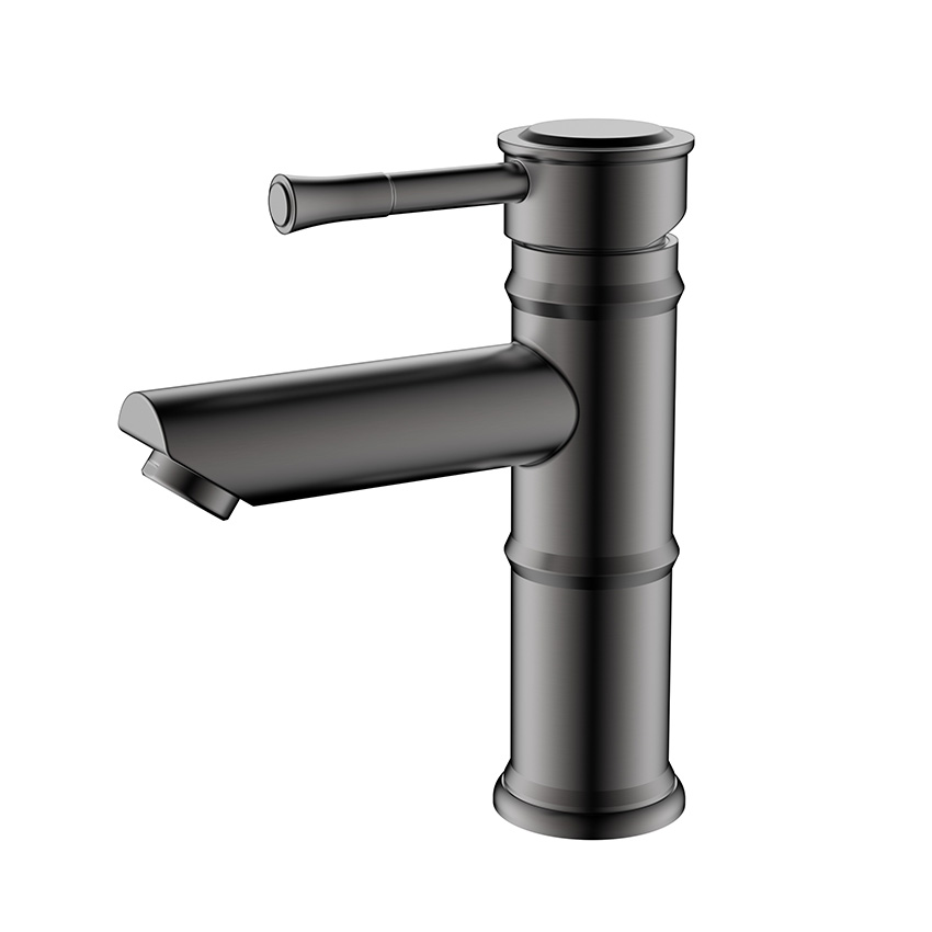 Grifo de baño de bronce de cañón de estilo de bambú de acero inoxidable