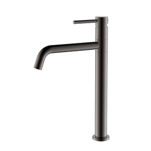 Grifo para lavabo alto giratorio de acero inoxidable Gun metal